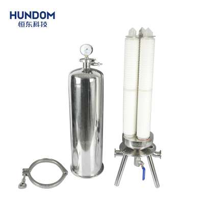 Sanitary stainless steel 304 or 316L micro filter for wine,whiskey,alcohol, oils, beverages